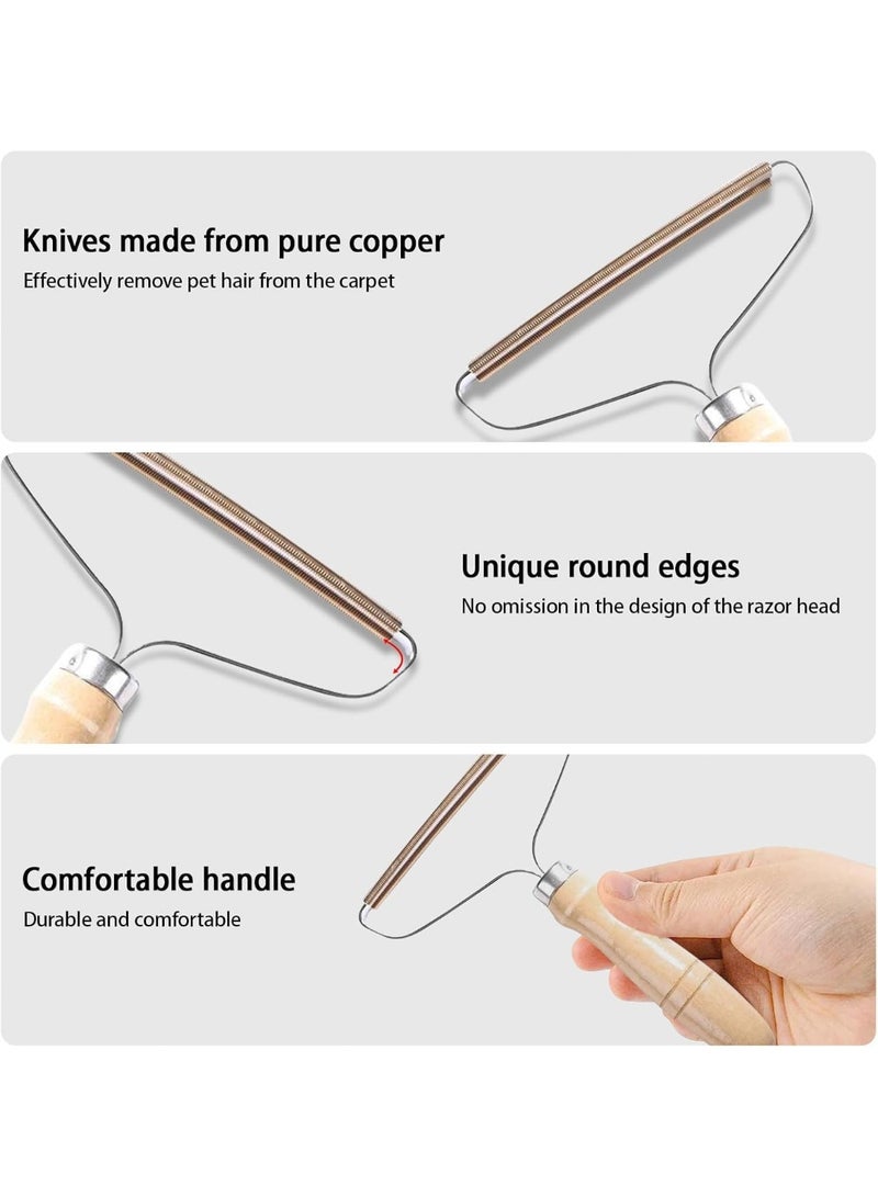 5 Pack Pet Hair Remover, Portable Dog Cat Hair Remover, Lint Remover, Reusable Pet Hair Removal Tool, Lint Shaver Cleaner Pro, Carpet Scraper for Couch Furniture, Blanket, Clothing, Carpet, Rugs - Image 4